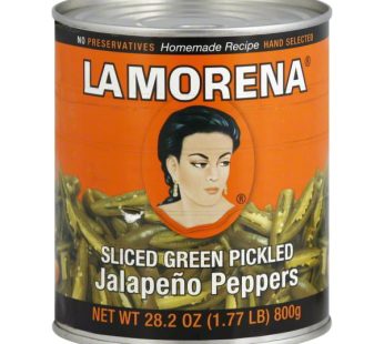 La Morena Sliced Jal Peppers 28.2 oz